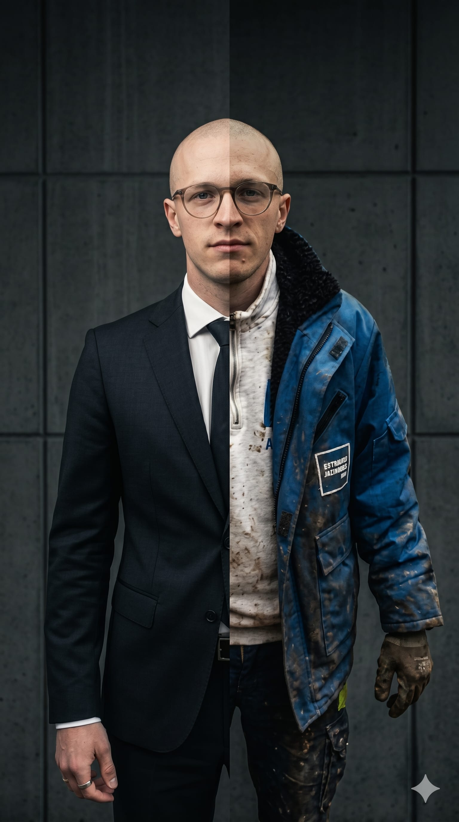 Joshua Pichler — halb im Anzug, halb in Bauarbeiter-Jacke: die Brücke zwischen Praxis und Umsetzung